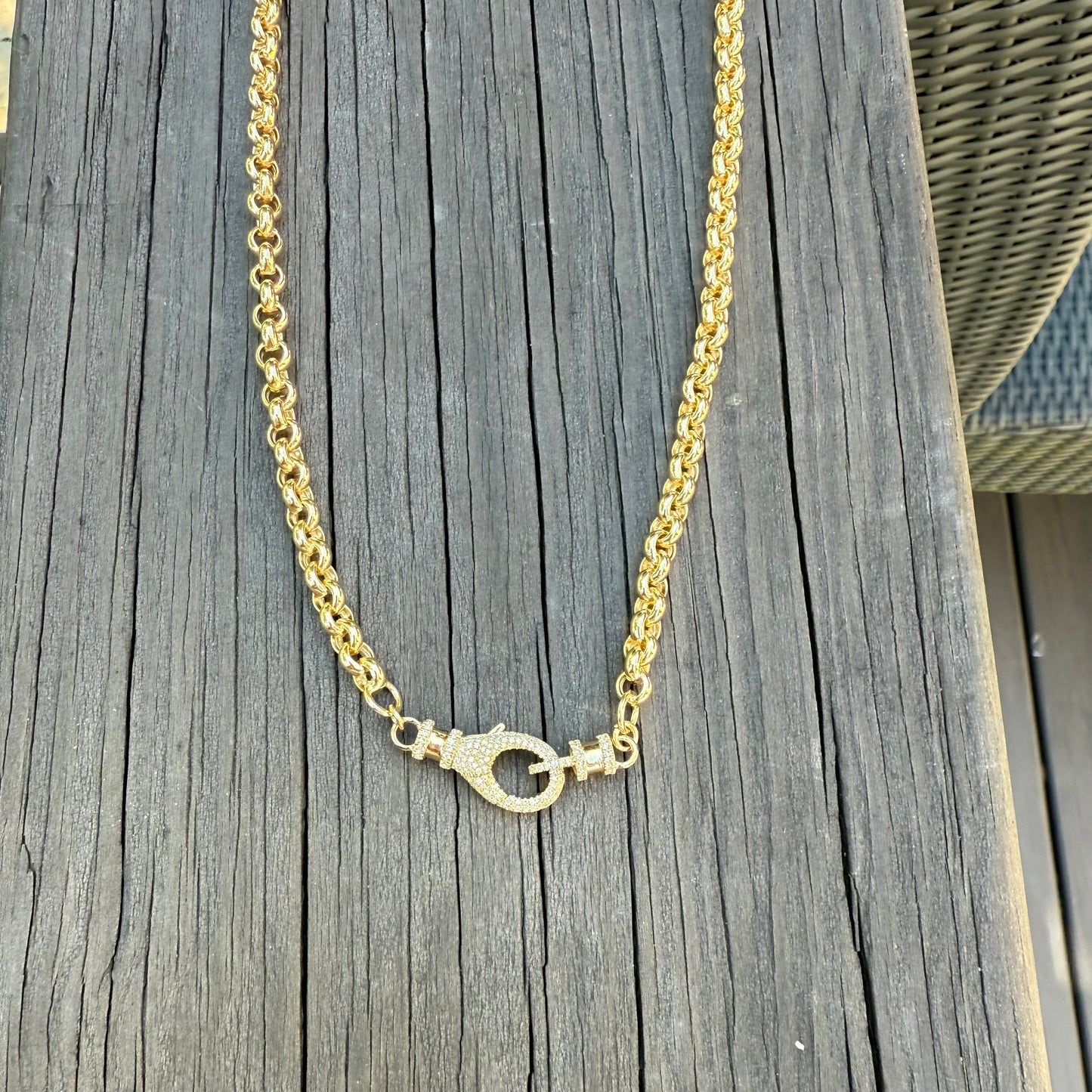14K Gold Rolo Chain