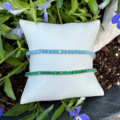 Gemstone Bezel Bracelet