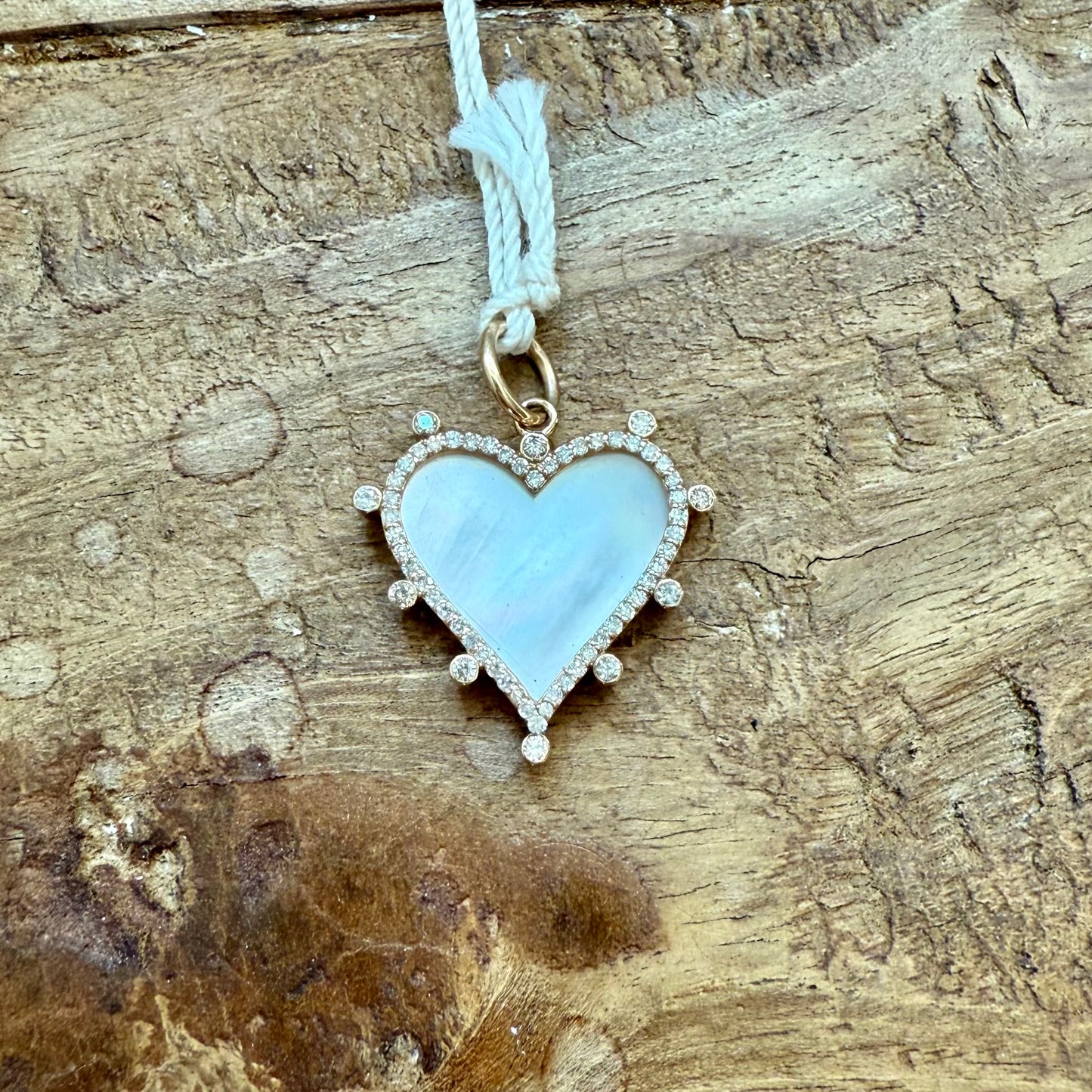 Mother of Pearl Heart