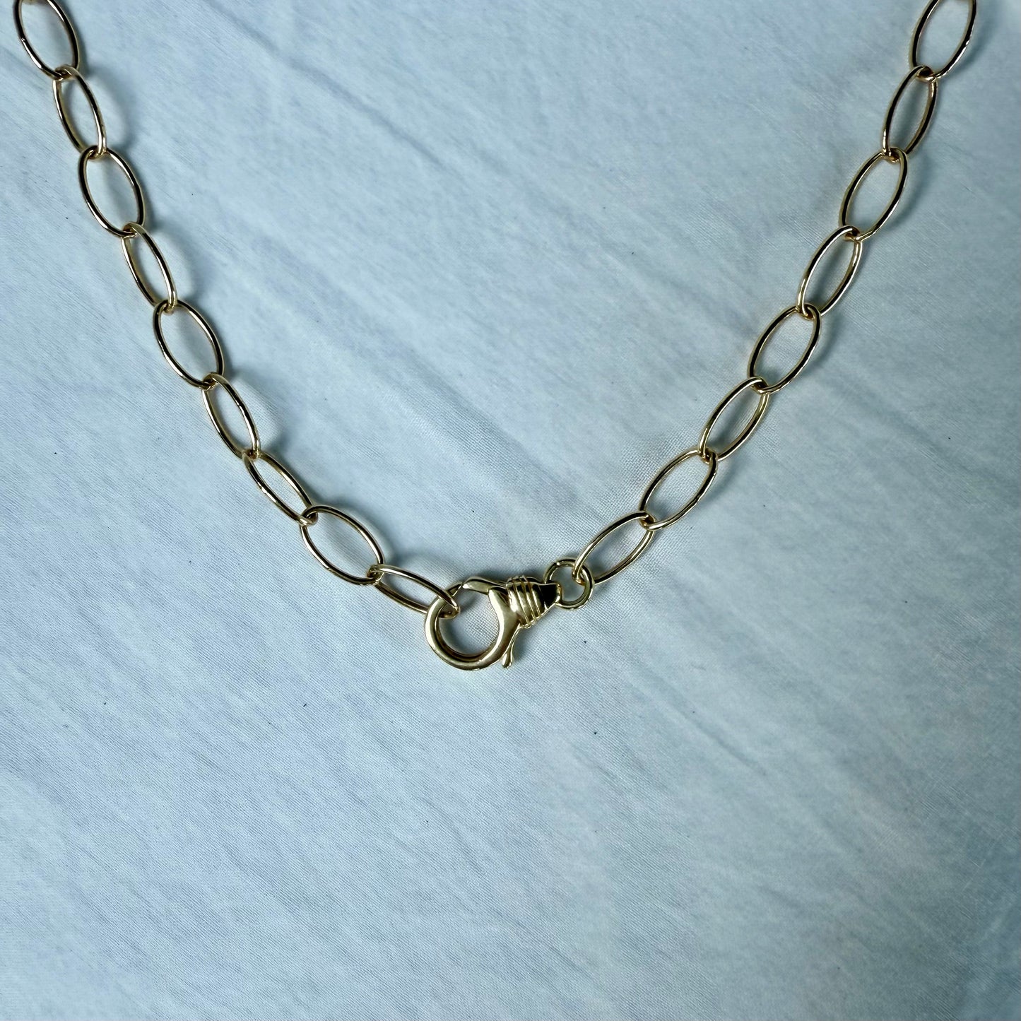 14K Gold Oval Link Chain