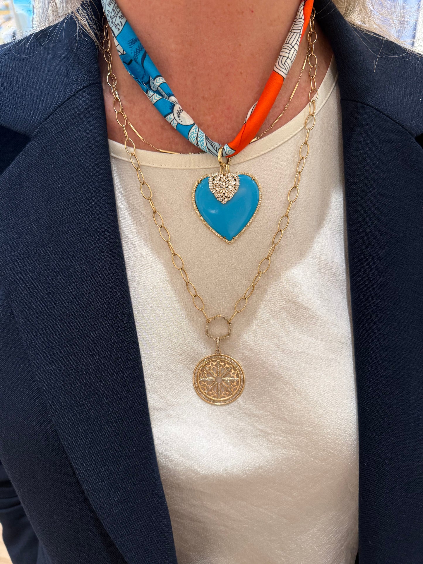 Large Turquoise Heart