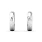 White Gold Diamond Huggie Hoops
