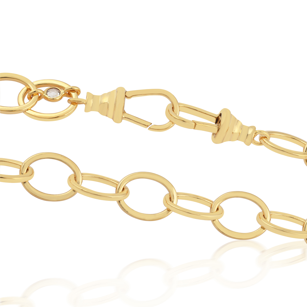 Diamond Rounded Oval Chain