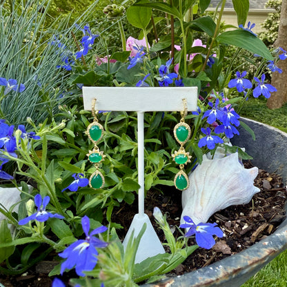 Diamond Gemdrop Earrings