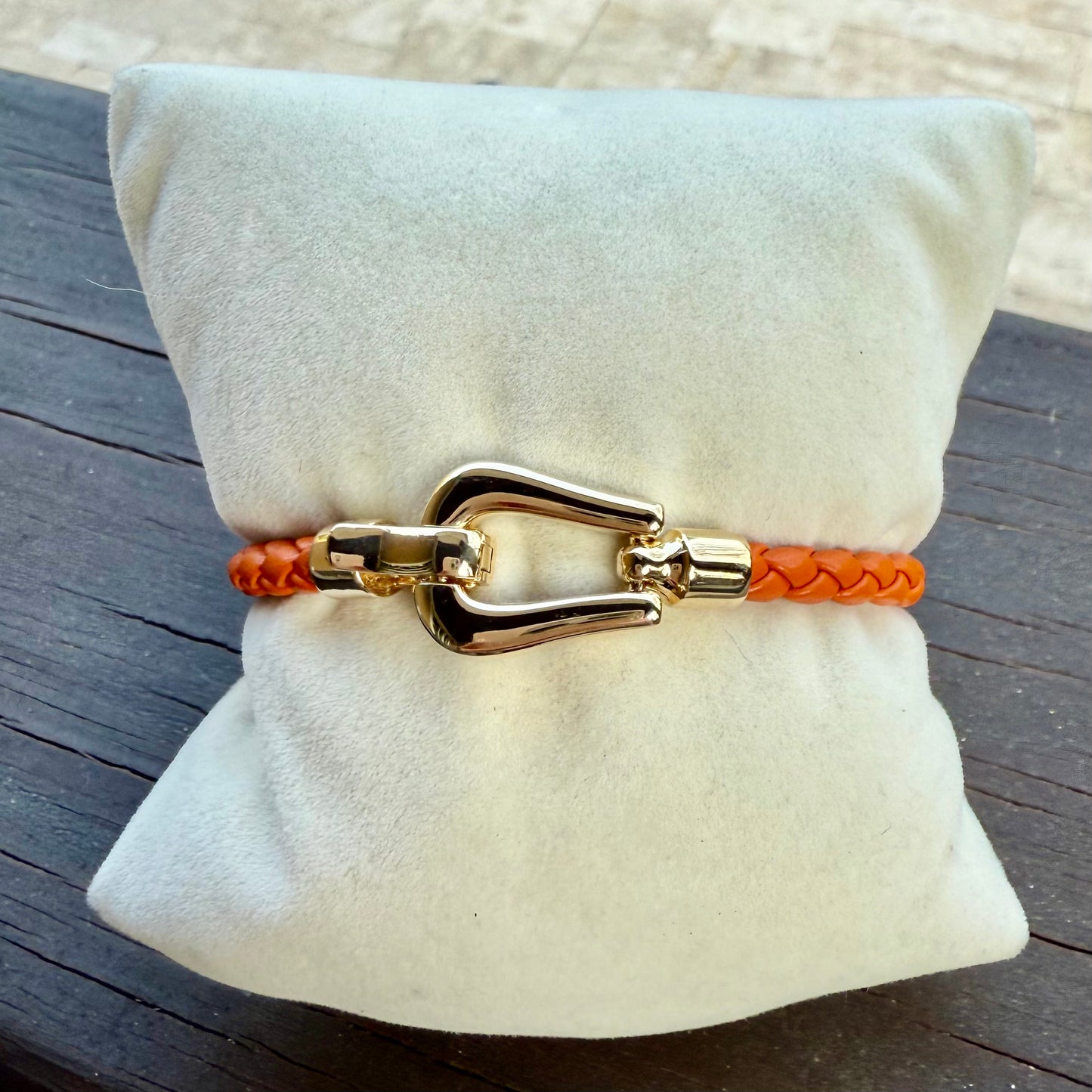 Leather Stirrup Bracelet