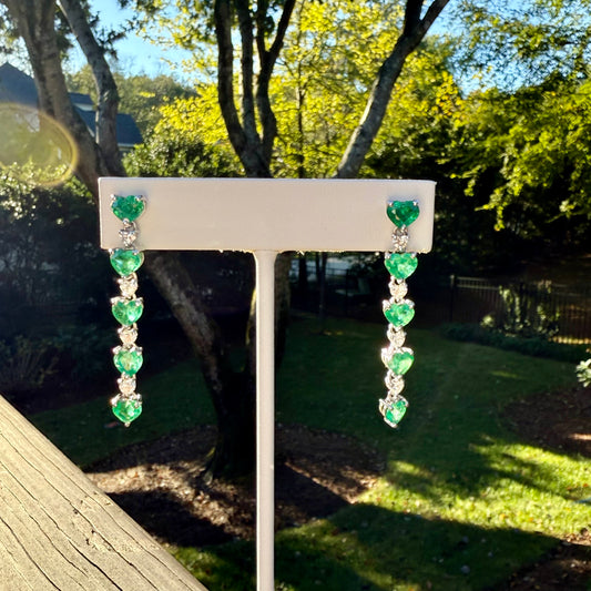 Emerald Cascade Earrings