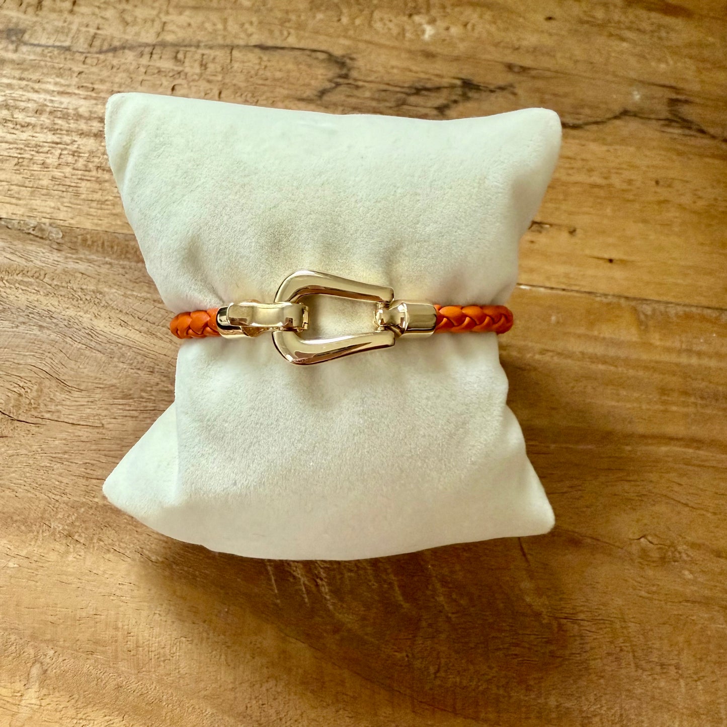 Leather Stirrup Bracelet