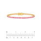 Oval Sapphire Tennis Bracelet