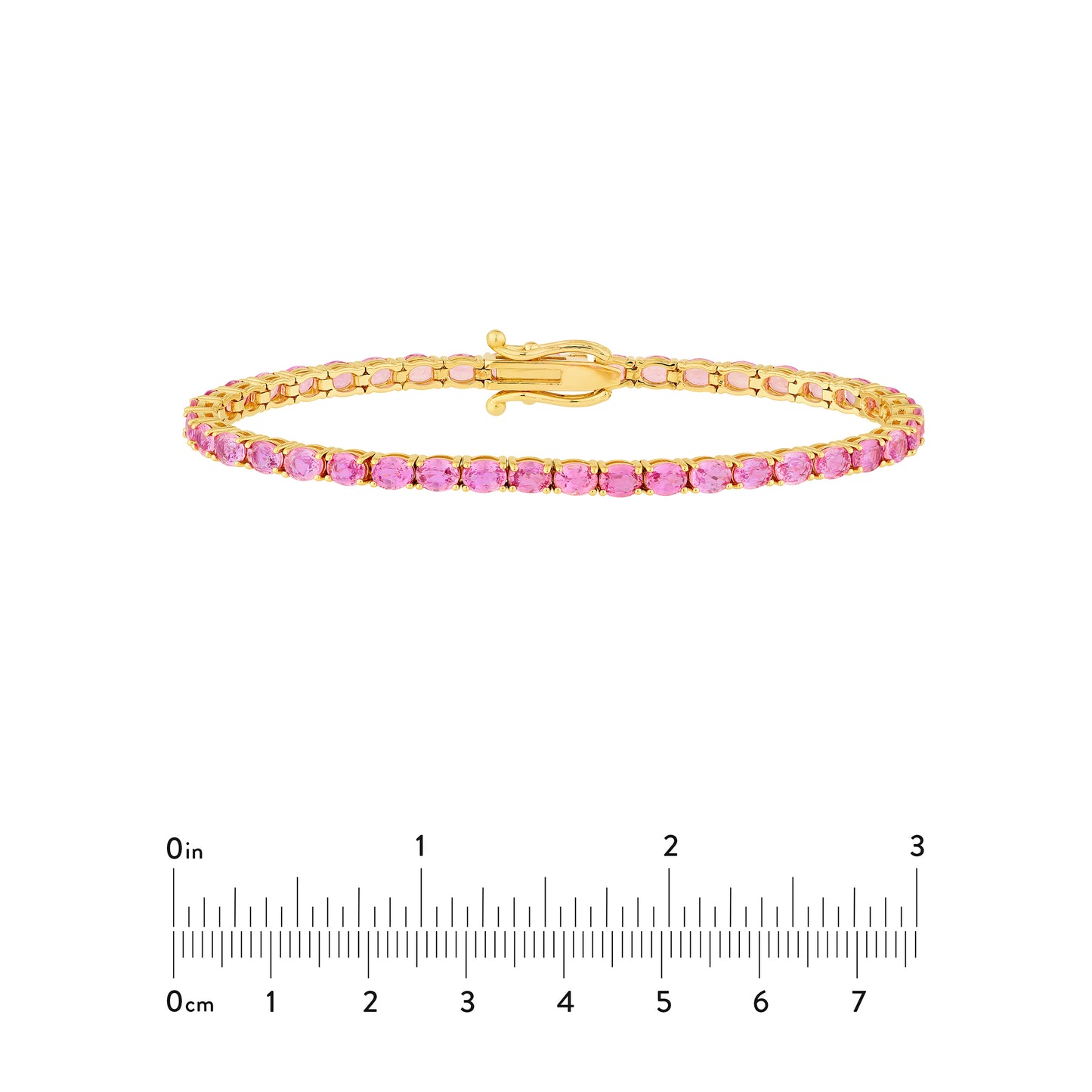 Oval Sapphire Tennis Bracelet