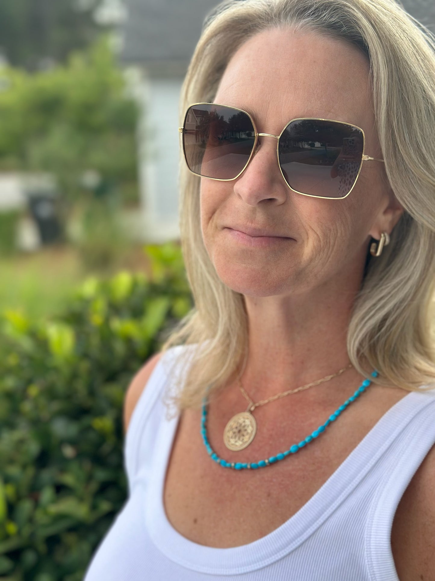 Turquoise and Enamel Necklace