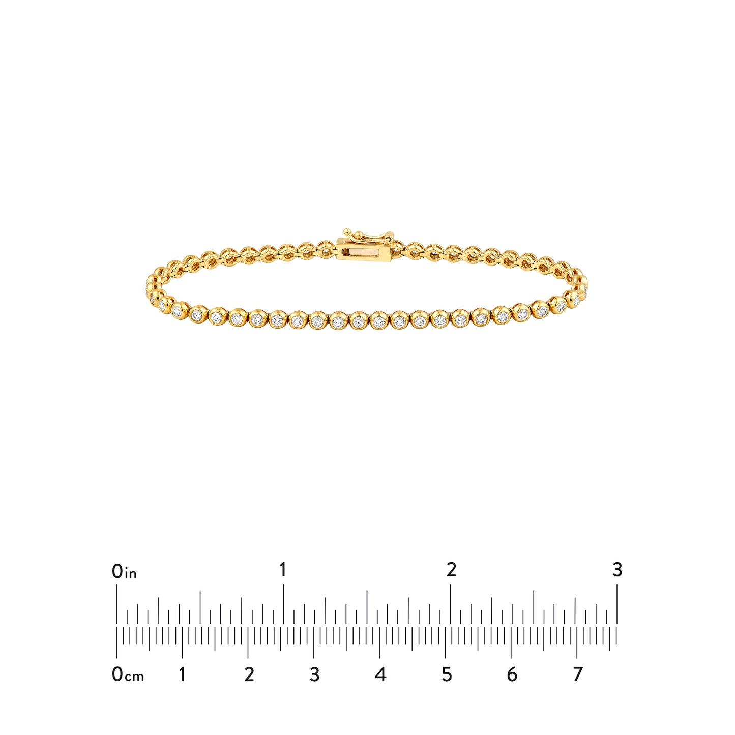 Bezel Tennis Bracelet
