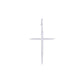 Pave Diamond Thin Dagger Cross