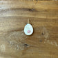 14K Gold and Diamond Freshwater Pearl Pendant with Pink Sapphire