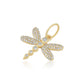 14K Gold Diamond Dragonfly