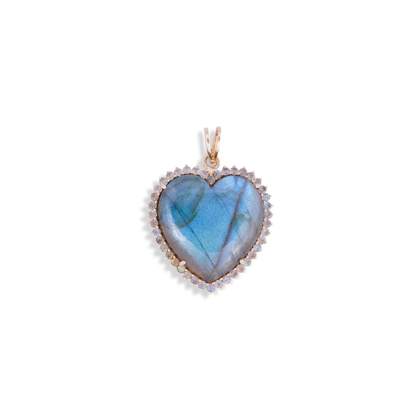 Labradorite Heart