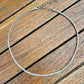 14K White Gold Modern Diamond Collar Necklace