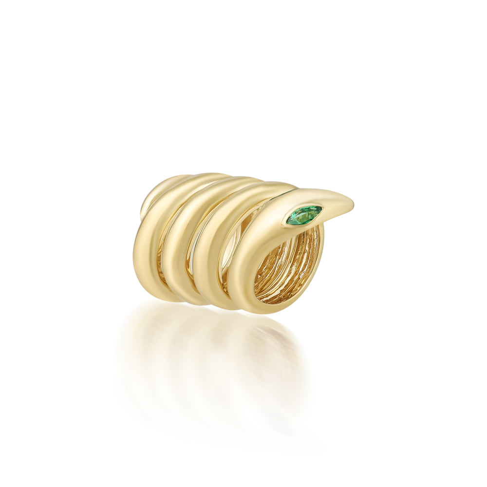 Emerald Snake Pendant