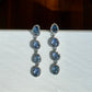 Gemstone Diamond Drop Earrings