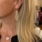 Diamond Leaf Drop Earrings
