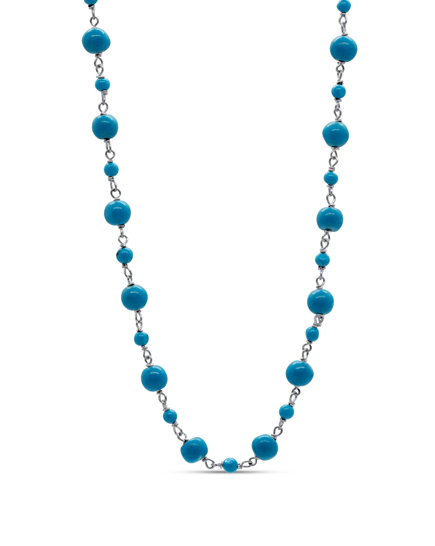 Sterling and Turquoise Lightweight Chain