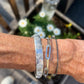 White Gold Paperclip Bracelet