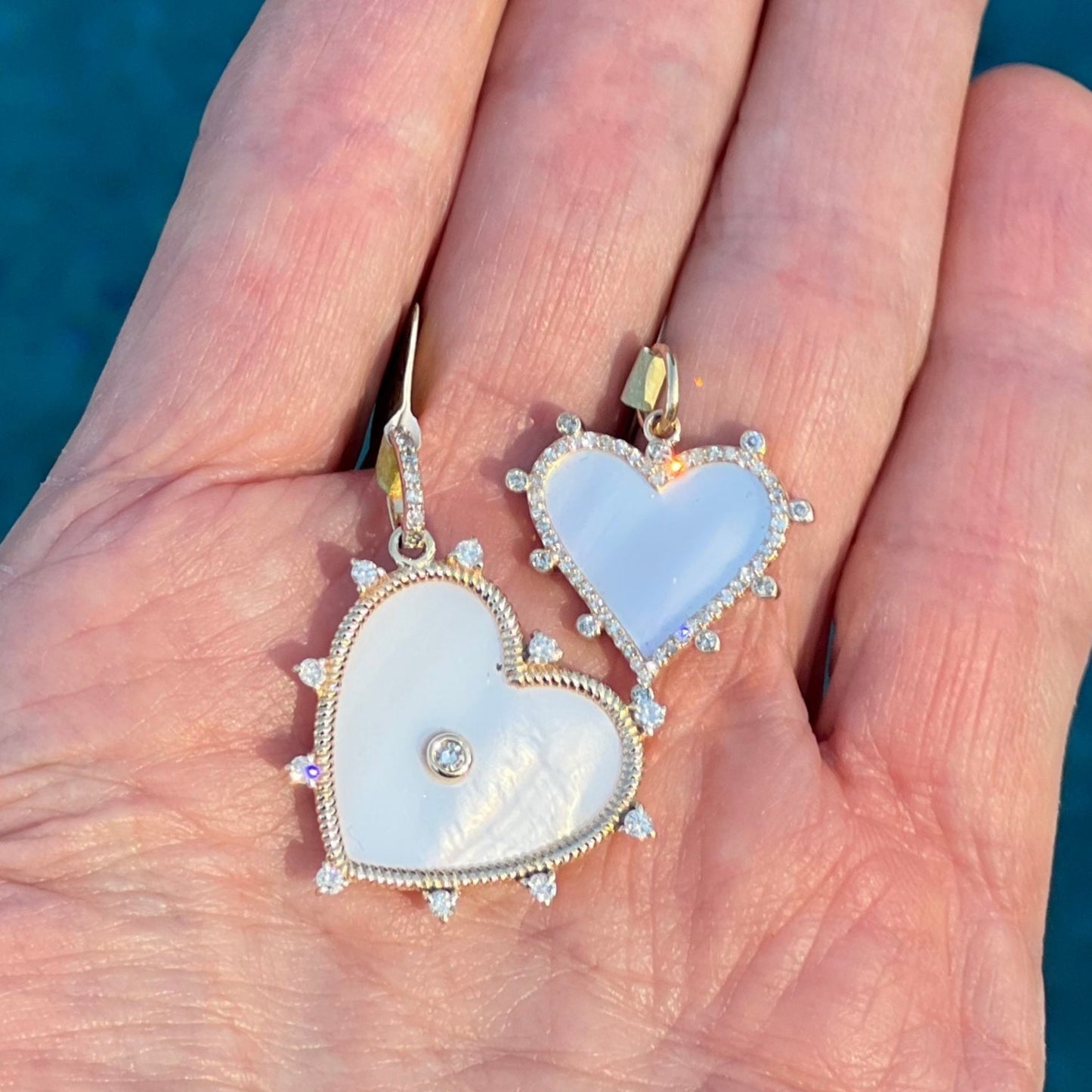 Mother of Pearl Heart