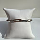 White Gold Paperclip Bracelet