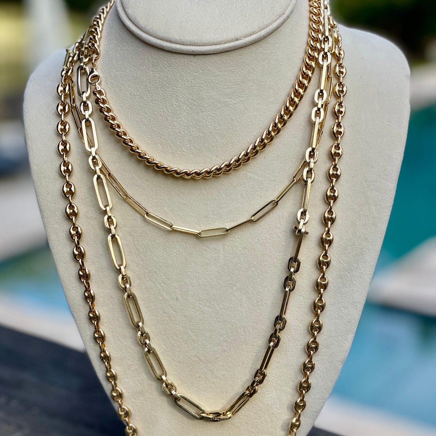 Hollow Mixed Link Chain