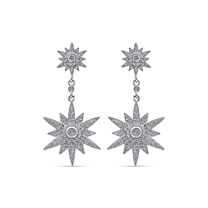 Double Star Drop Earrings - Kirsten Dexter